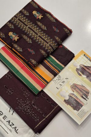 Noor e Afzal 3pc Lawn Collection