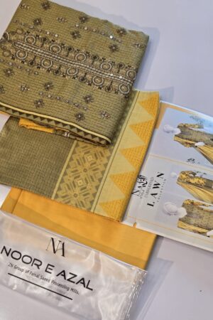 Noor e Afzal 3pc Lawn Collection