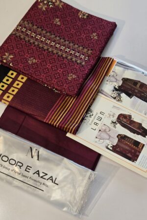 Noor e Afzal 3pc Lawn Collection