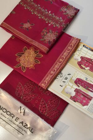 Noor e Afzal 3pc Lawn Collection