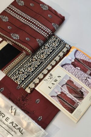 Noor e Afzal 3pc Lawn Collection