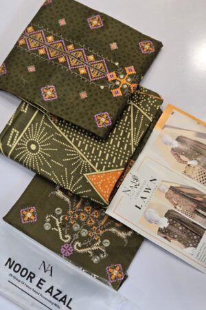Noor e Afzal 3pc Lawn Collection