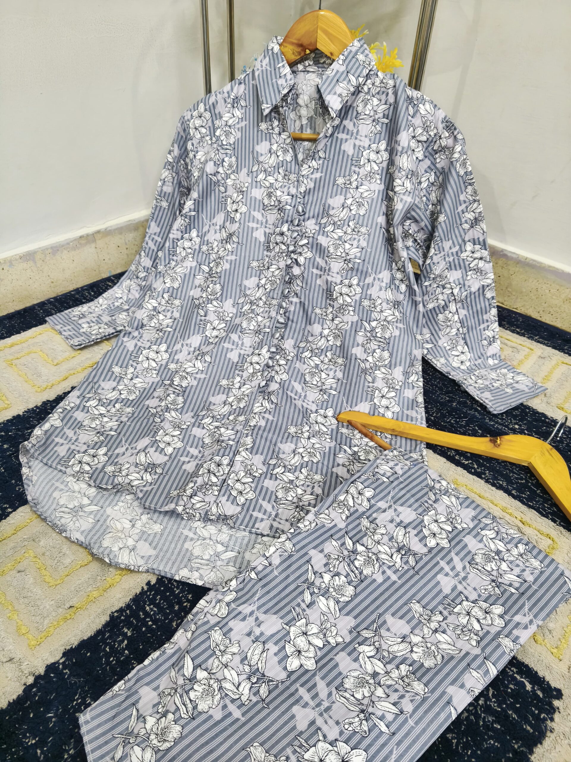 POLO Cotton Stitched Digital All Over Print